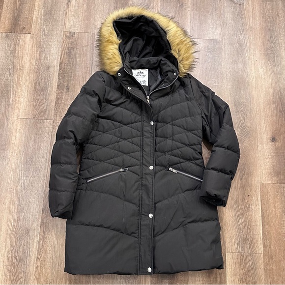 Orolay Jackets & Blazers - Orolay Jacket Women’s L Black Duck Down Puffer Long Hooded Parka Coat Oversized
